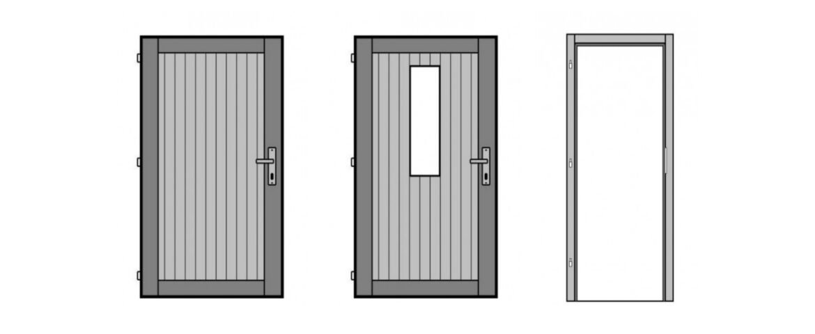 Palubkové dveře, dřevěná okna