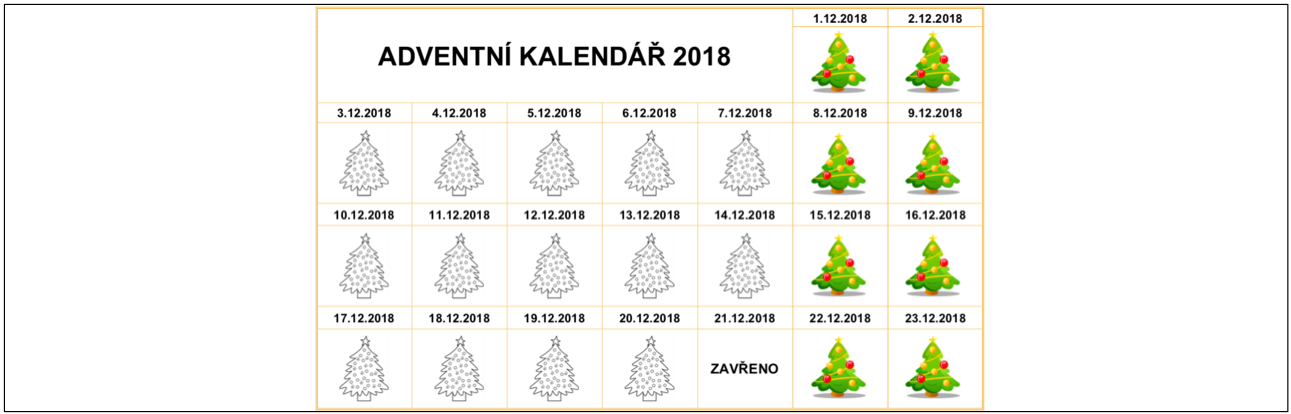 Adventní kalendář 2018